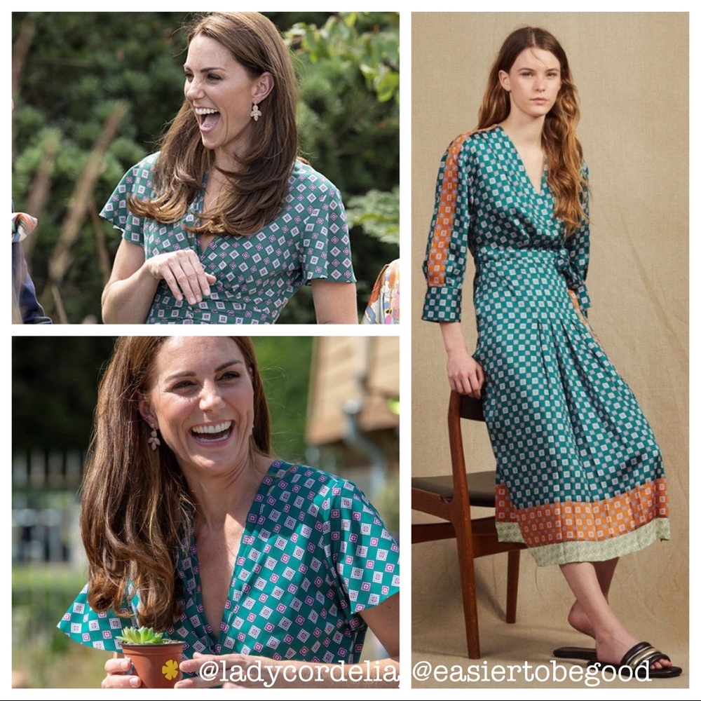 Sandro patchwork geometric print dress FR36